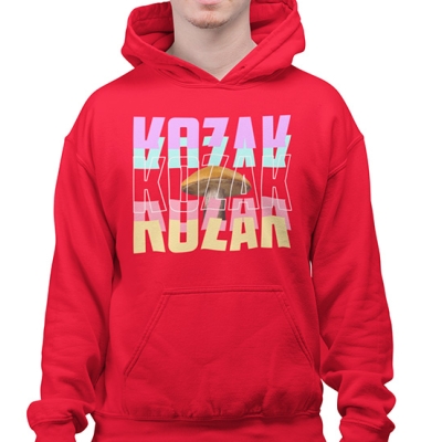 BLUZA Z KAPTUREM grzybowa KOZAK
